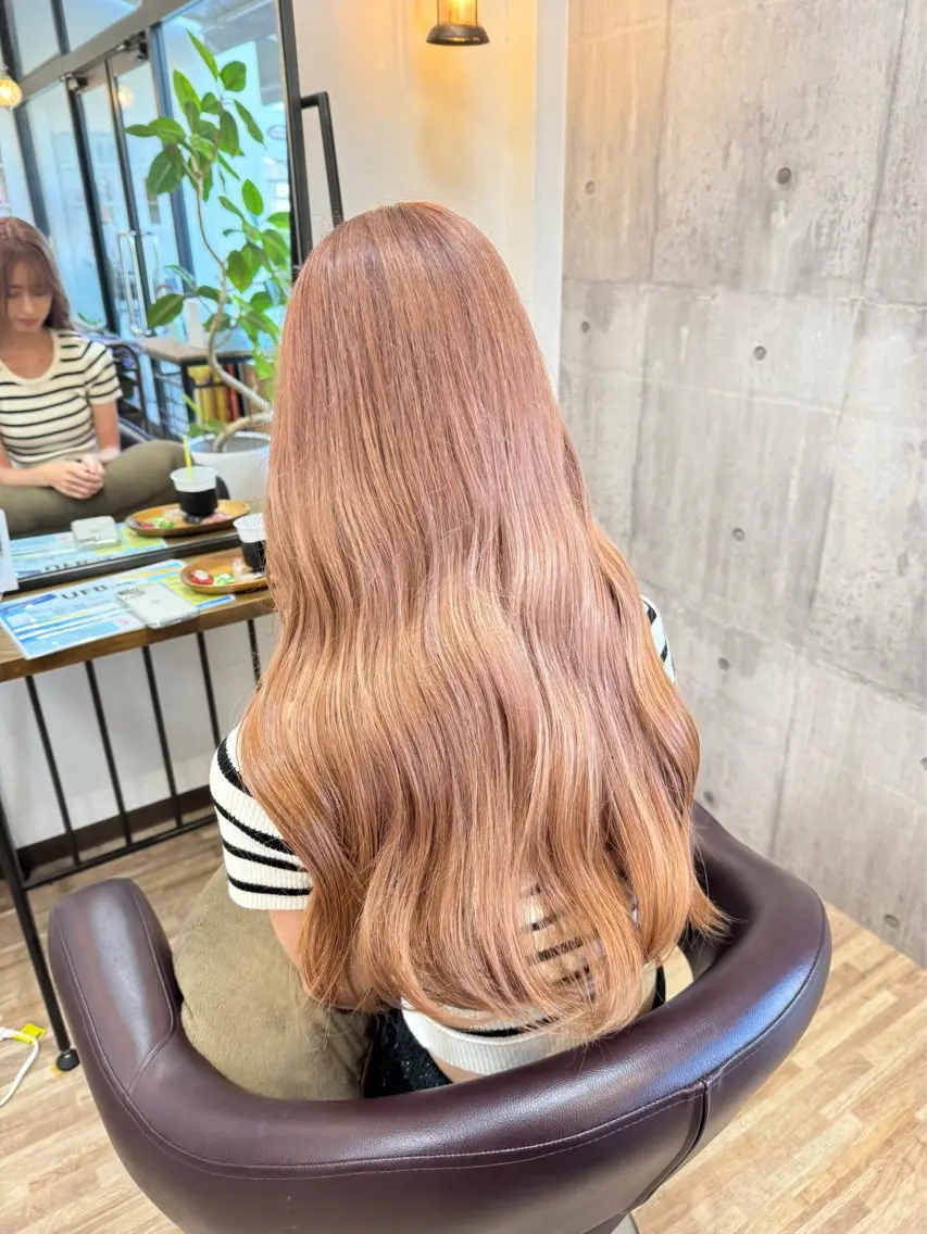 【minimo 新規 限定 60%OFF人気Ｎｏ.1✨️】ダブルカラー💖［ケアブリーチ］＋1color🍀の写真