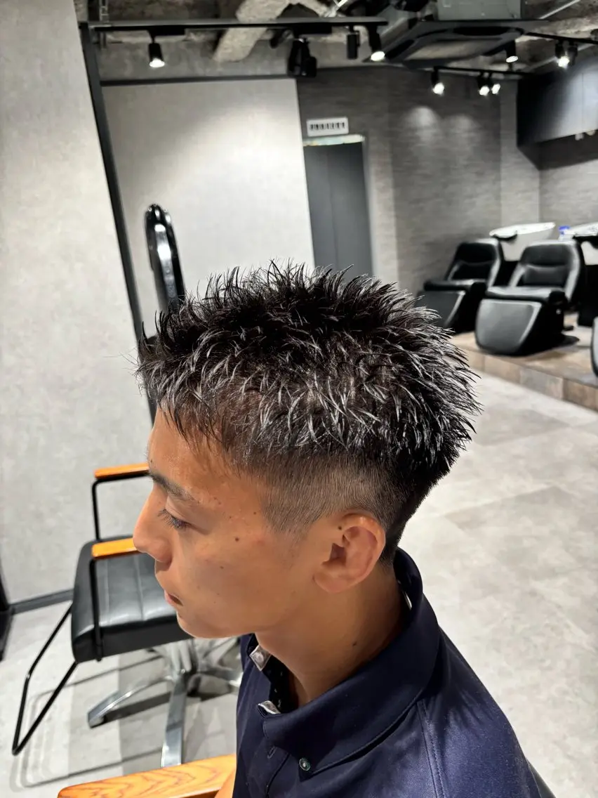 ショート メンズ スパイキーショート ショートヘア カット メンズ専門店NEXT NEO パーマ特化のヘアスタイル