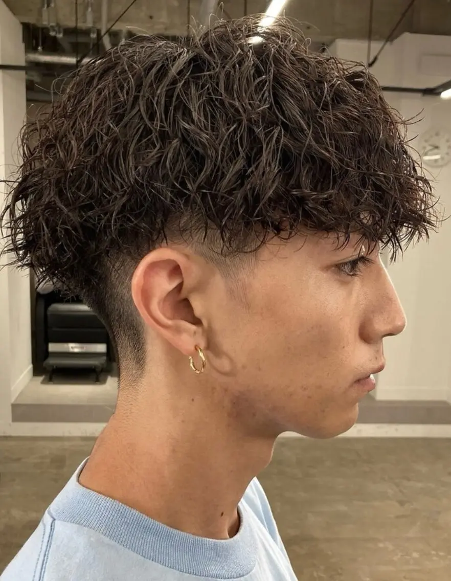パーマ パーマ 大嶺 玲琉のヘアスタイル