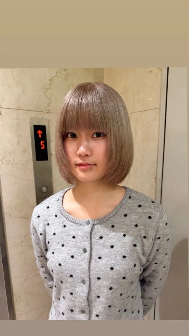 ショート カラー ニュアンスパーマ /ボブパーマriseのヘアスタイル