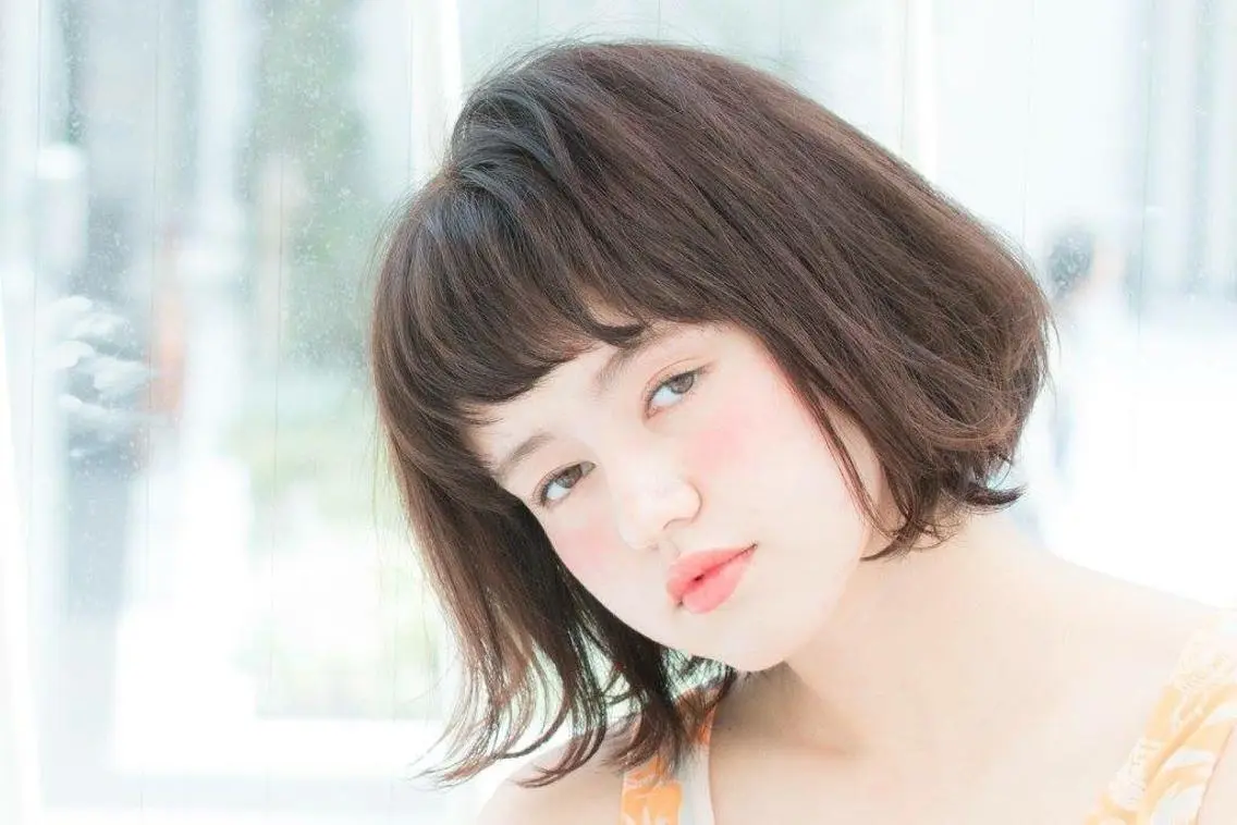 ショート ミディアム カラー パーマ 内藤 達也のヘアスタイル