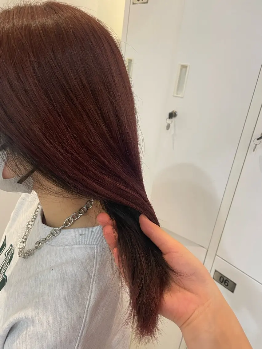 ミディアム カラー ヘアカラー みやした もあのヘアスタイル