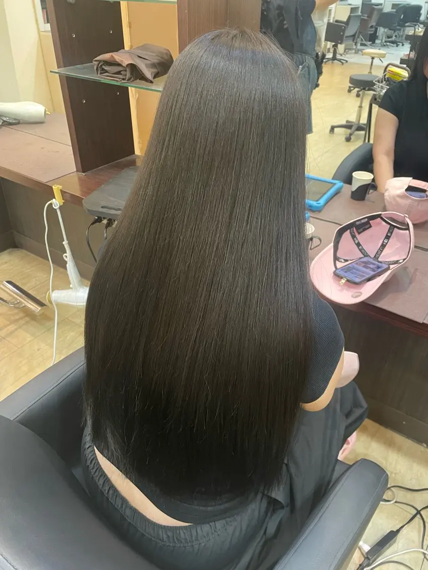 ロング アッシュ アッシュブラウン ヘアカラー トリートメント 奥野JAPAN🌈 艶髪カラーのヘアスタイル