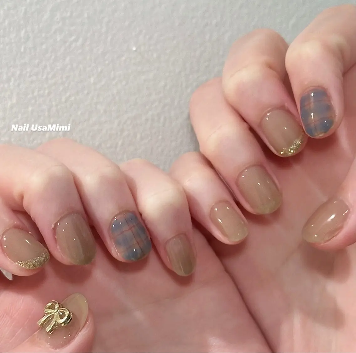 ネイル アートネイル 本町NailUsaM imi MOMOKAのネイルデザイン