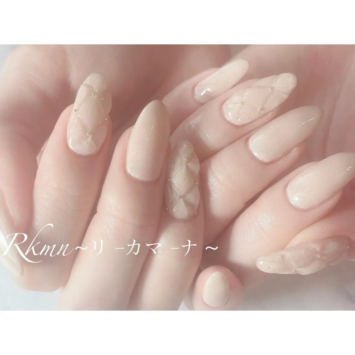 ネイル アートネイル ワンカラーネイル 春ネイル ハンドネイル フットネイル ハンドケア Rkmn ~リ-カマ-ナ~のネイルデザイン