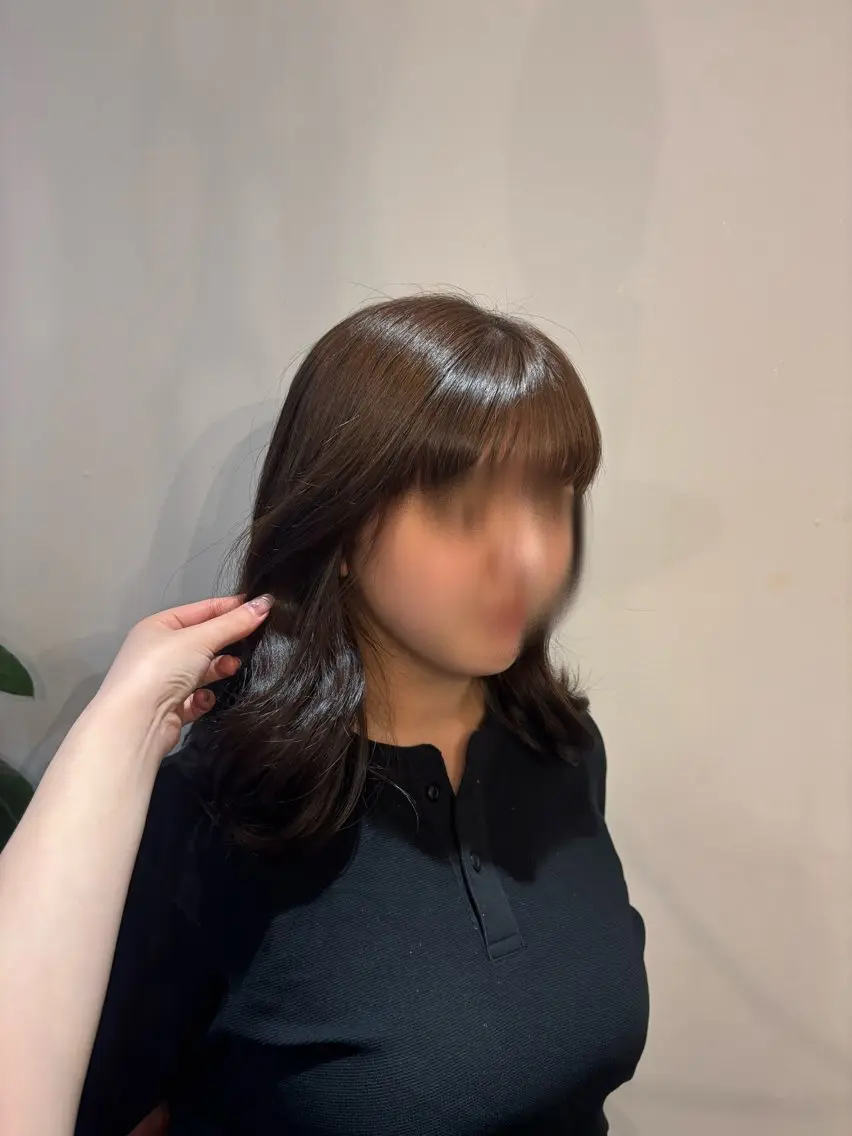 カラー ブラウンカラー ショコラブラウン 透明感カラー 🤍YURA/博多/ モデル募集中のヘアスタイル