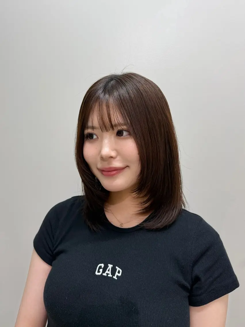 ミディアム 高瀬 侑生のヘアスタイル