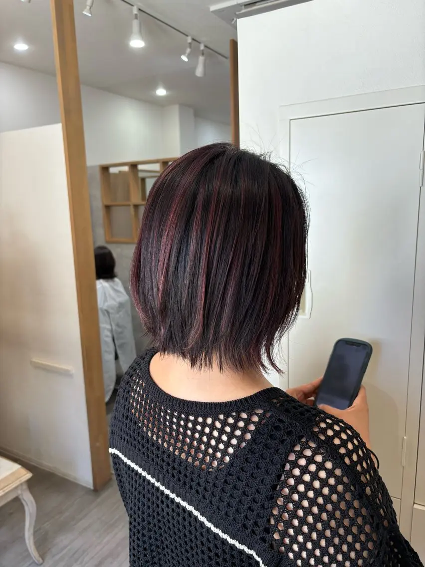 【グレイヘアNO.2】カット+世界初ICEA92%天然由来ヴィラロドラカラー¥10000の写真