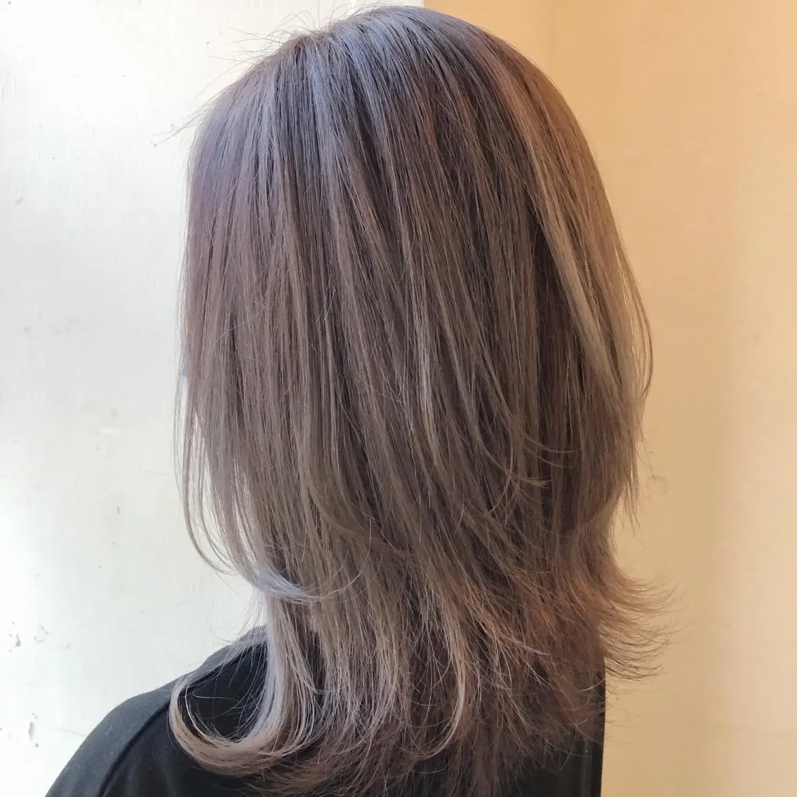 ミディアム カット ヘアカラー トリートメント 國生 香織のヘアスタイル