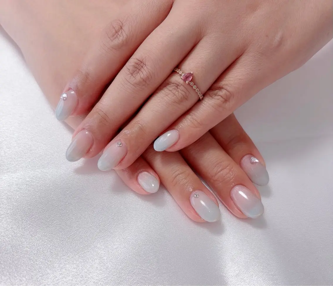 ネイル グラデーション マグネットネイル nail lumièreのネイルデザイン