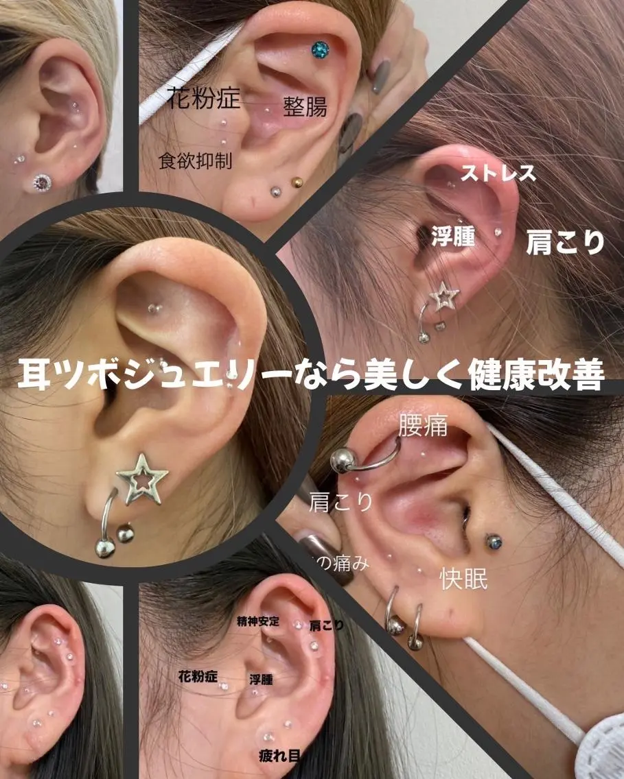 【耳ツボジュエリー💎】話題の耳ツボジュエリー両耳10箇所の写真