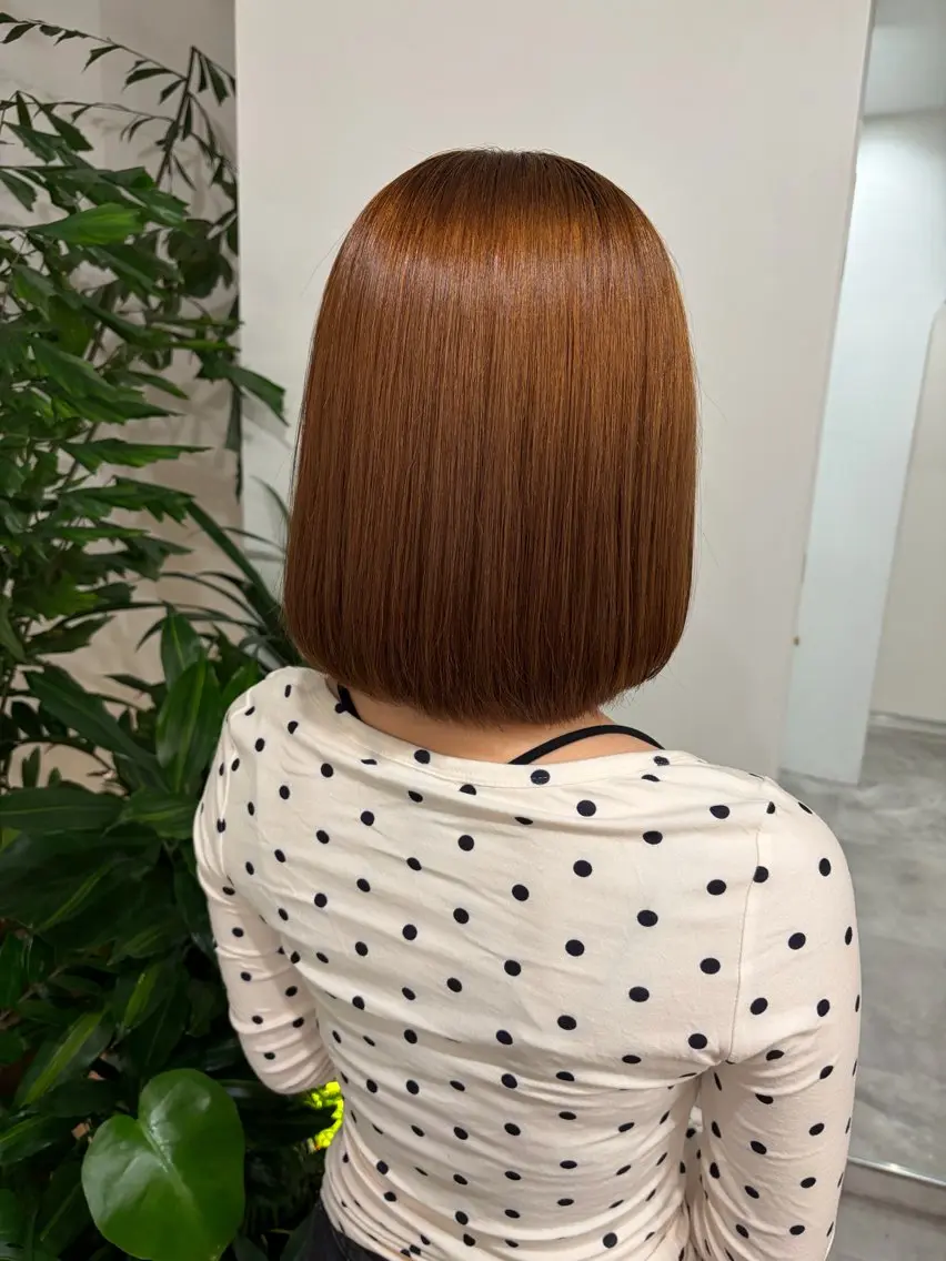 縮毛矯正 透明感艶カラー /rino🤍のヘアスタイル