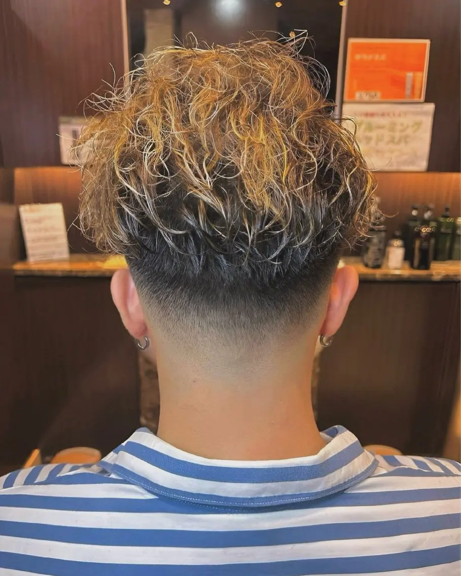 ミディアム カット 北川 竜也のヘアスタイル