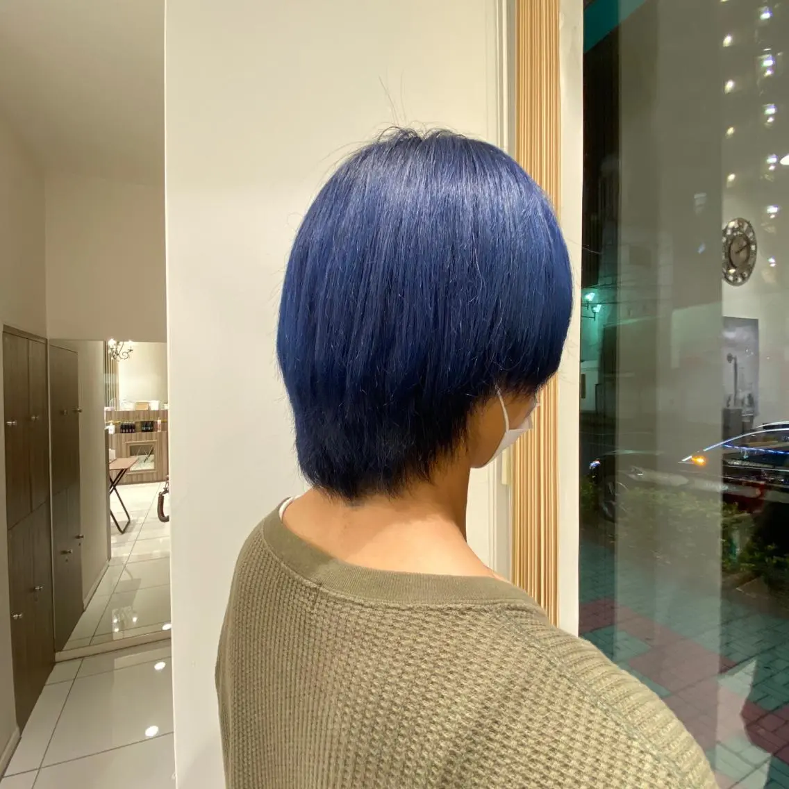 ショート カラー ブルーカラー ネイビーカラー 髪質改善カラー/店長 宮内秀峰のヘアスタイル