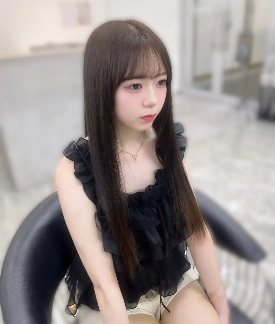 ロング カット ヘアカラー トリートメント 🎀髪質改善カラー/ yuka🎀のヘアスタイル