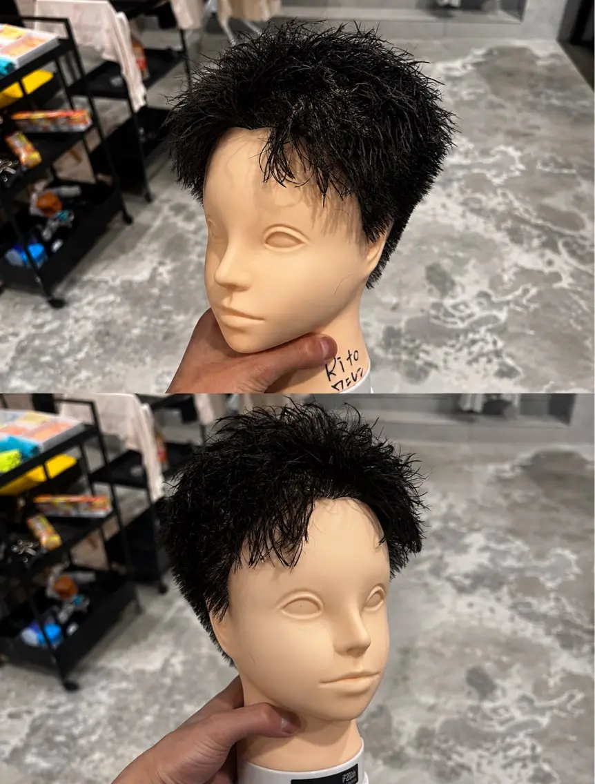 ショート パーマ メンズ メンズパーマ スパイキーショート ショートヘア カット パーマ LUCK船橋 /Ritoのヘアスタイル