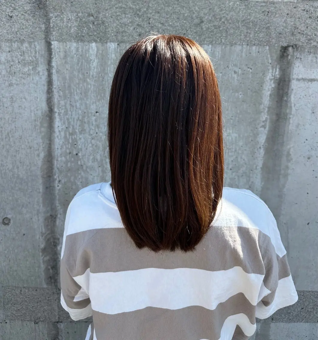 ミディアム カラー Blossom 大山imafujiのヘアスタイル