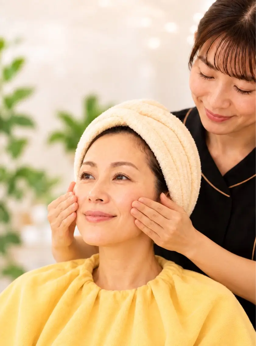 🔰シミ・毛穴・たるみケア《セルフエステ》コラーゲンジェルエステEMS.低周波美顔器ケア、丁寧な指導とフォロー付60分の写真