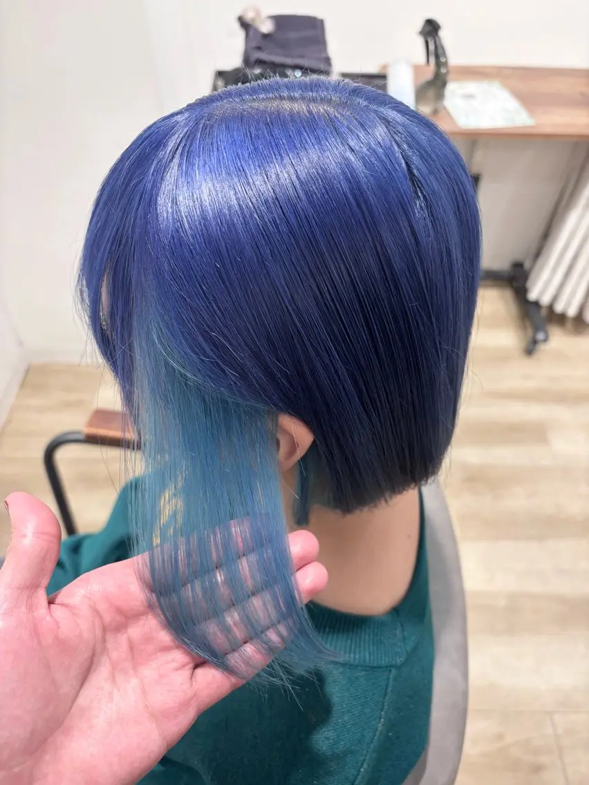 ミディアム カラー ヘアカラー トリートメント ヘッドスパ 【ハイトーン特化】 🦋森山陽向/大宮のヘアスタイル