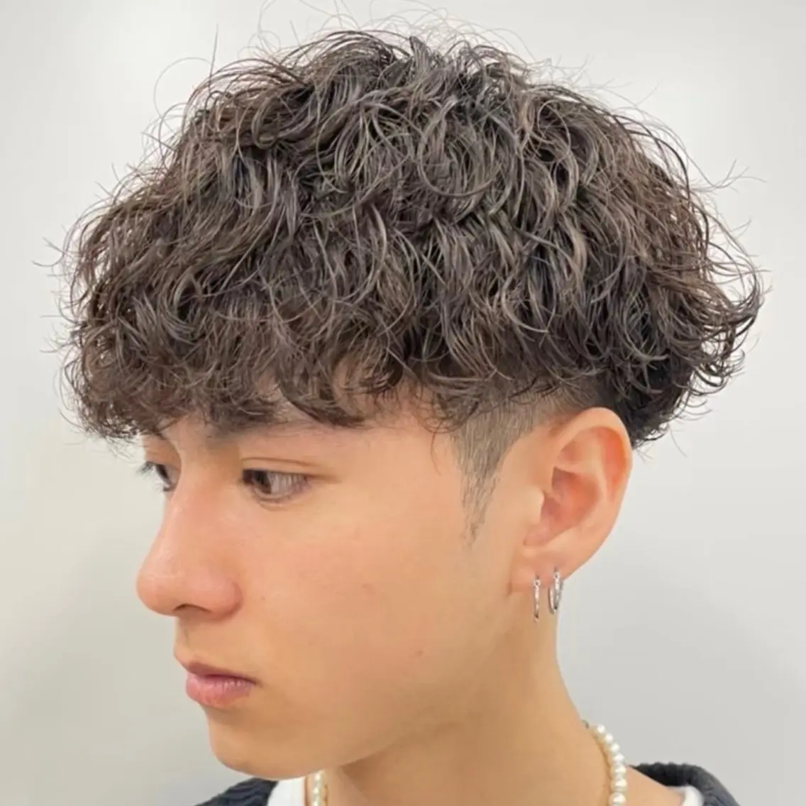ミディアム パーマ ヘアアレンジ メンズ fifth 石川 凪のヘアスタイル