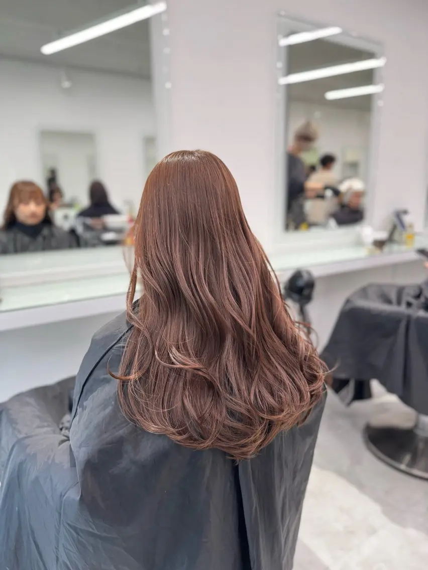 ロング カラー ヘアカラー トリートメント 韓国トレンドカット カラー🤍しゅうじのヘアスタイル