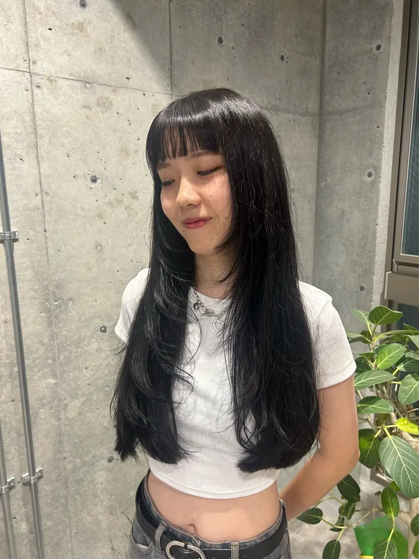 ロング カラー 🤡暖色ウルフ 🤡みさきのヘアスタイル