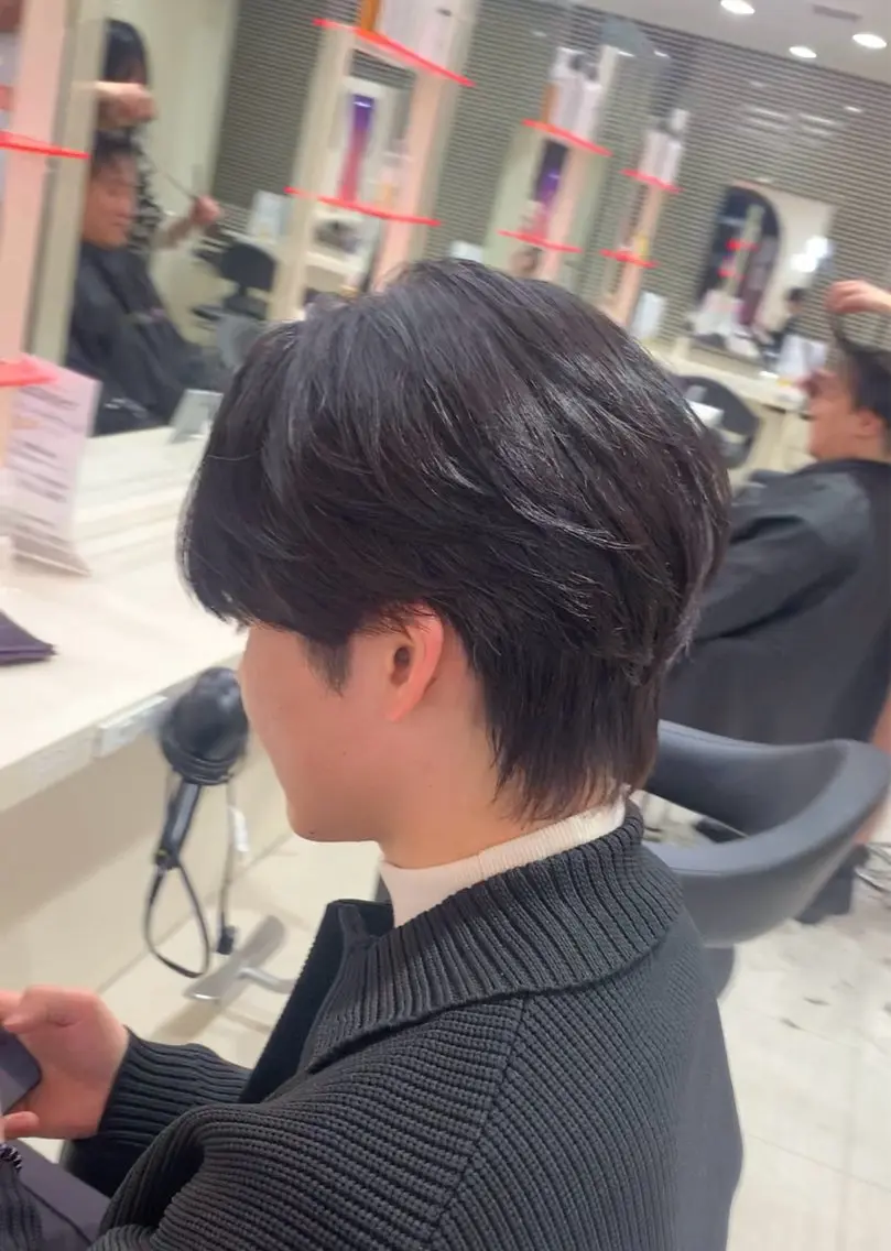 【⚜️韓国風メンズセンターパート⚜️】カット+theaterトリートの写真