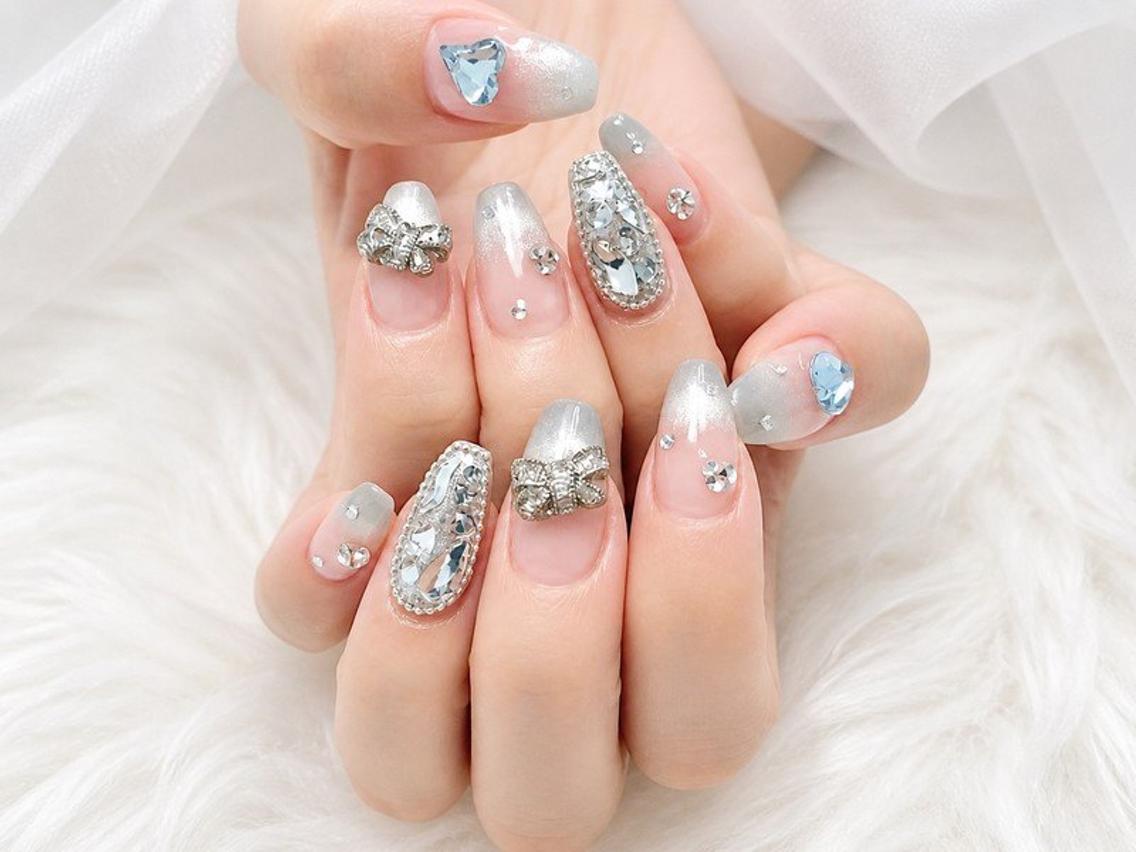 ネイル フレンチネイル マグネットネイル マグネットフレンチ ハンドネイル Lili Nail Studio西荻窪店のネイルデザイン
