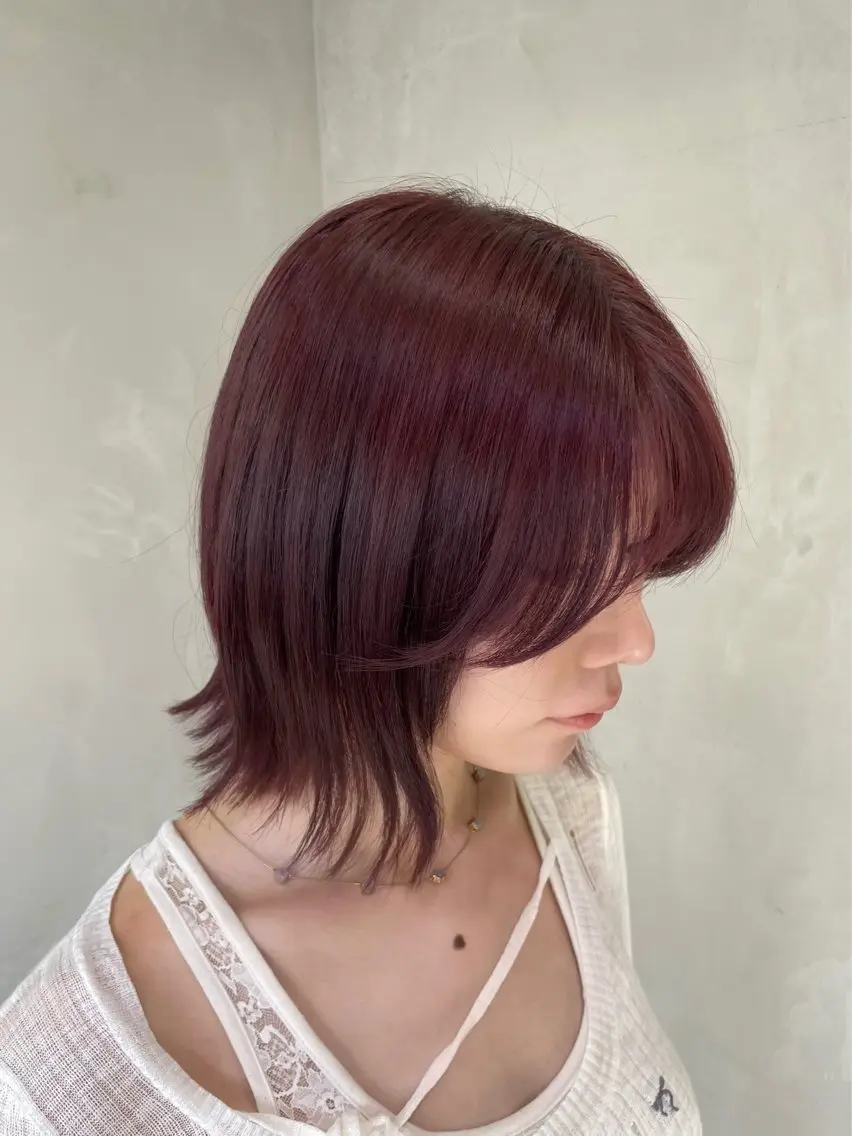 ショート カラー カット ヘアカラー トリートメント 新宿/透明感カラー/ 髪質改善/桜良のヘアスタイル