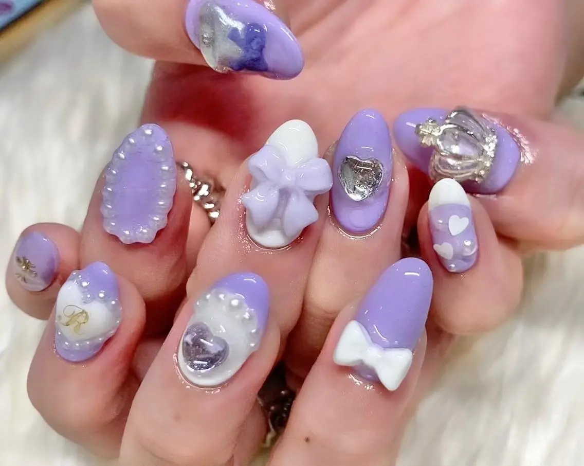 ネイル 長さ出し ジェルネイル 韓国ネイル 持ち込み パラジェル ハンドネイル Nail&eye Belire 新宿のネイルデザイン
