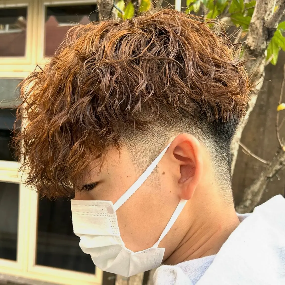 ショート パーマ メンズ カット パーマ 🌈山口摩七斗 /レイヤー/ブリーチのヘアスタイル