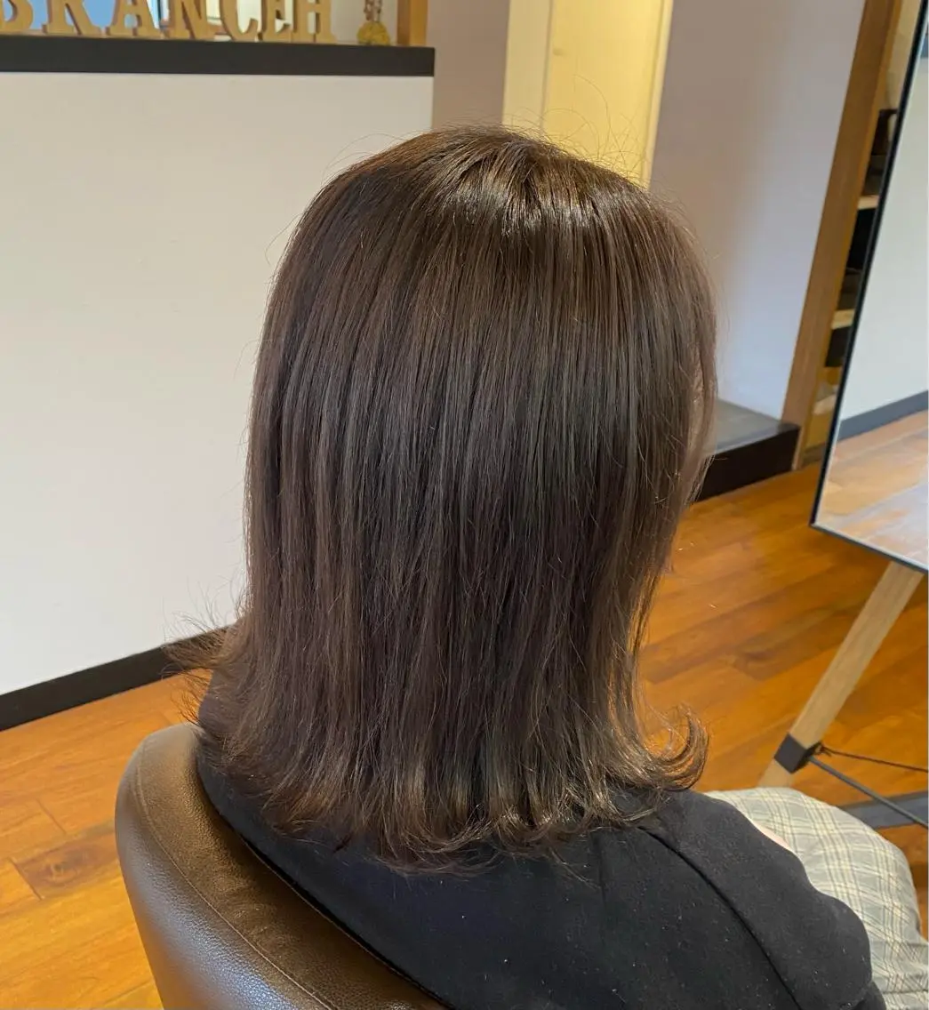 ミディアム カラー マンツーマンサロン 🤍Tanakaのヘアスタイル