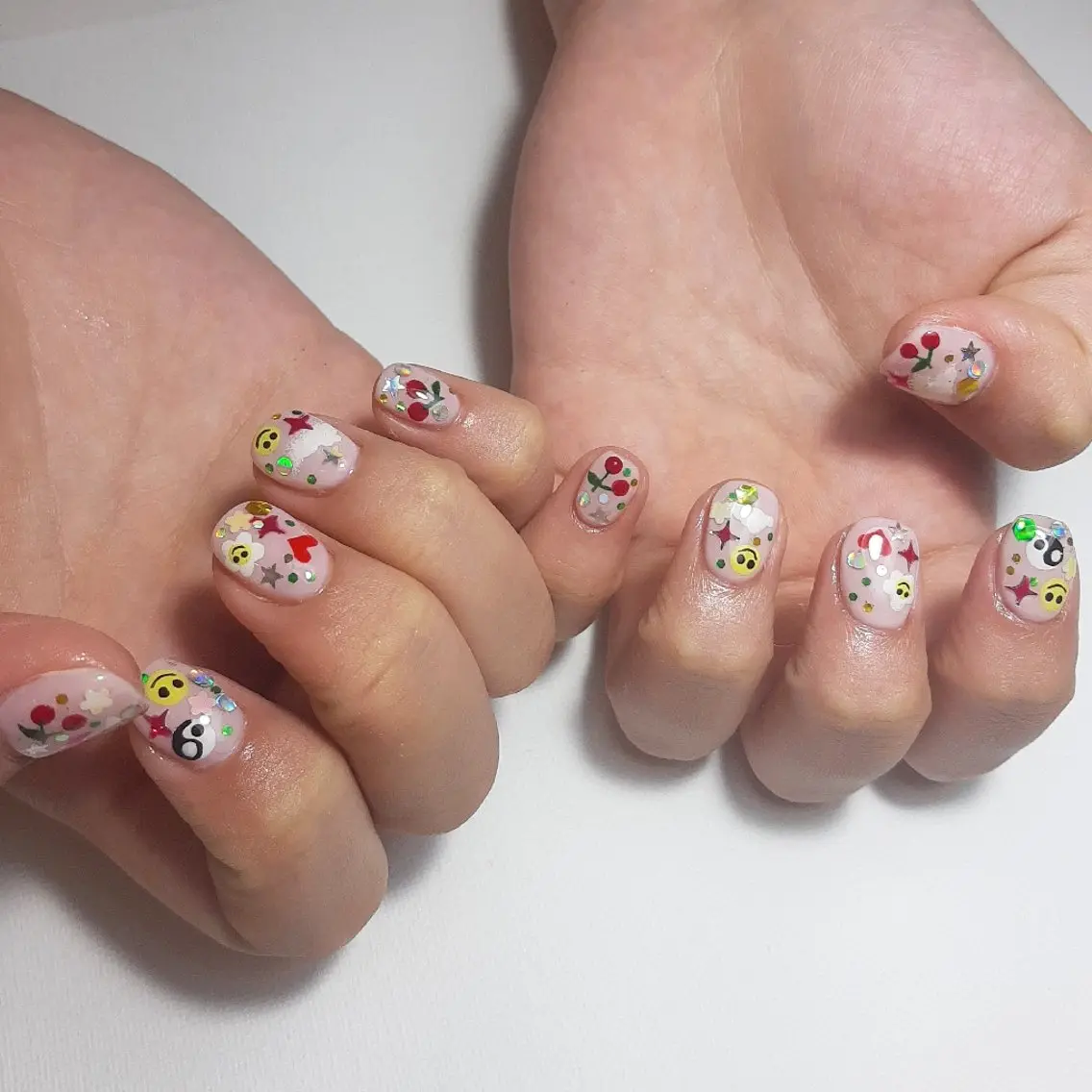 ネイル ジェルネイル 持ち込み ショートネイル owlnail /持込みデザイン専門のネイルデザイン
