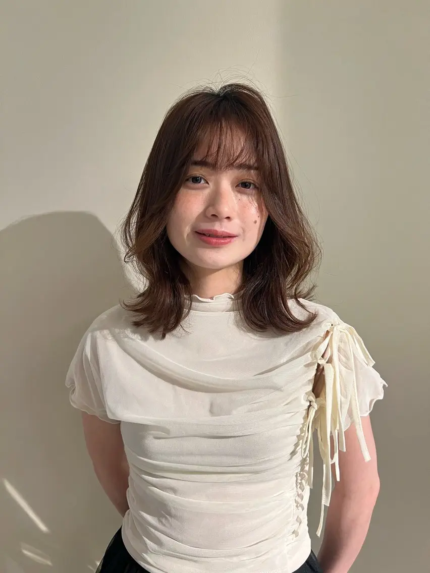 ミディアム 似合わせカット/ カホのヘアスタイル