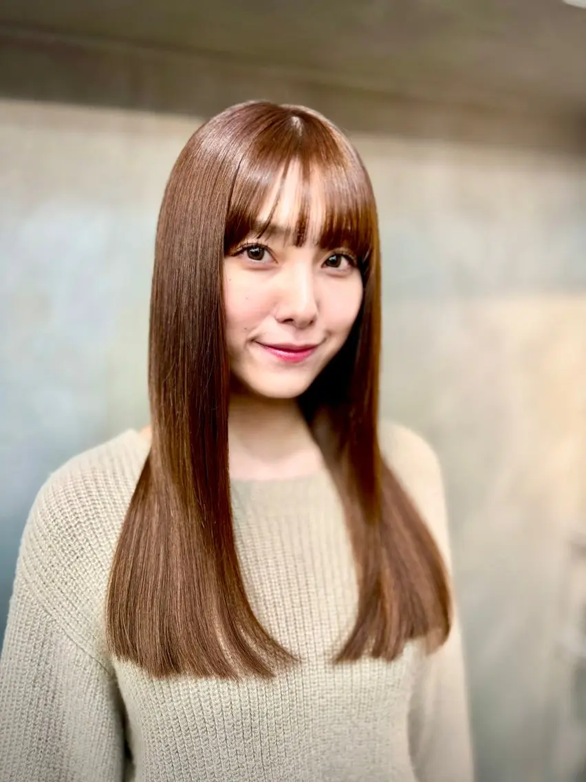 💡シングル艶カラー＋TOKIOトリートメント＋ケアカット✂️【シェルパ処理付き】の写真