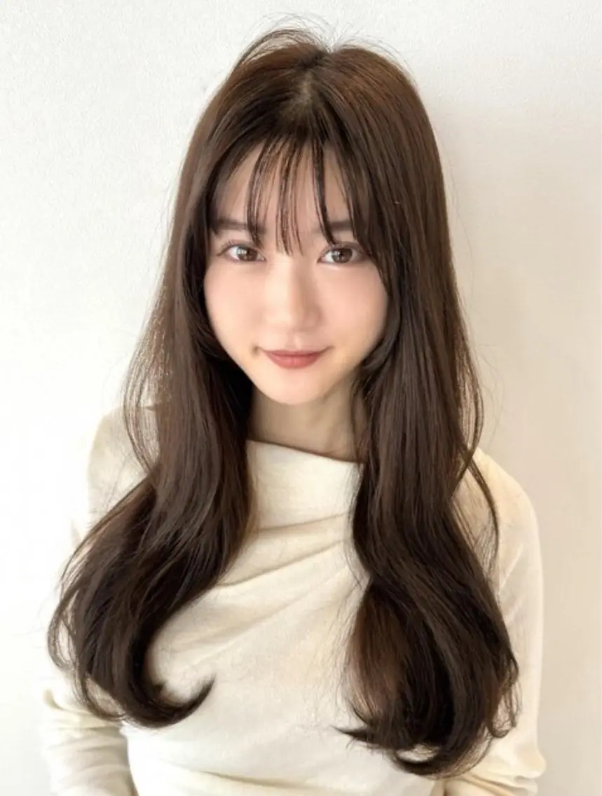 ロング カラー ヘアアレンジ トレンド×似合わせ 中野悠のヘアスタイル