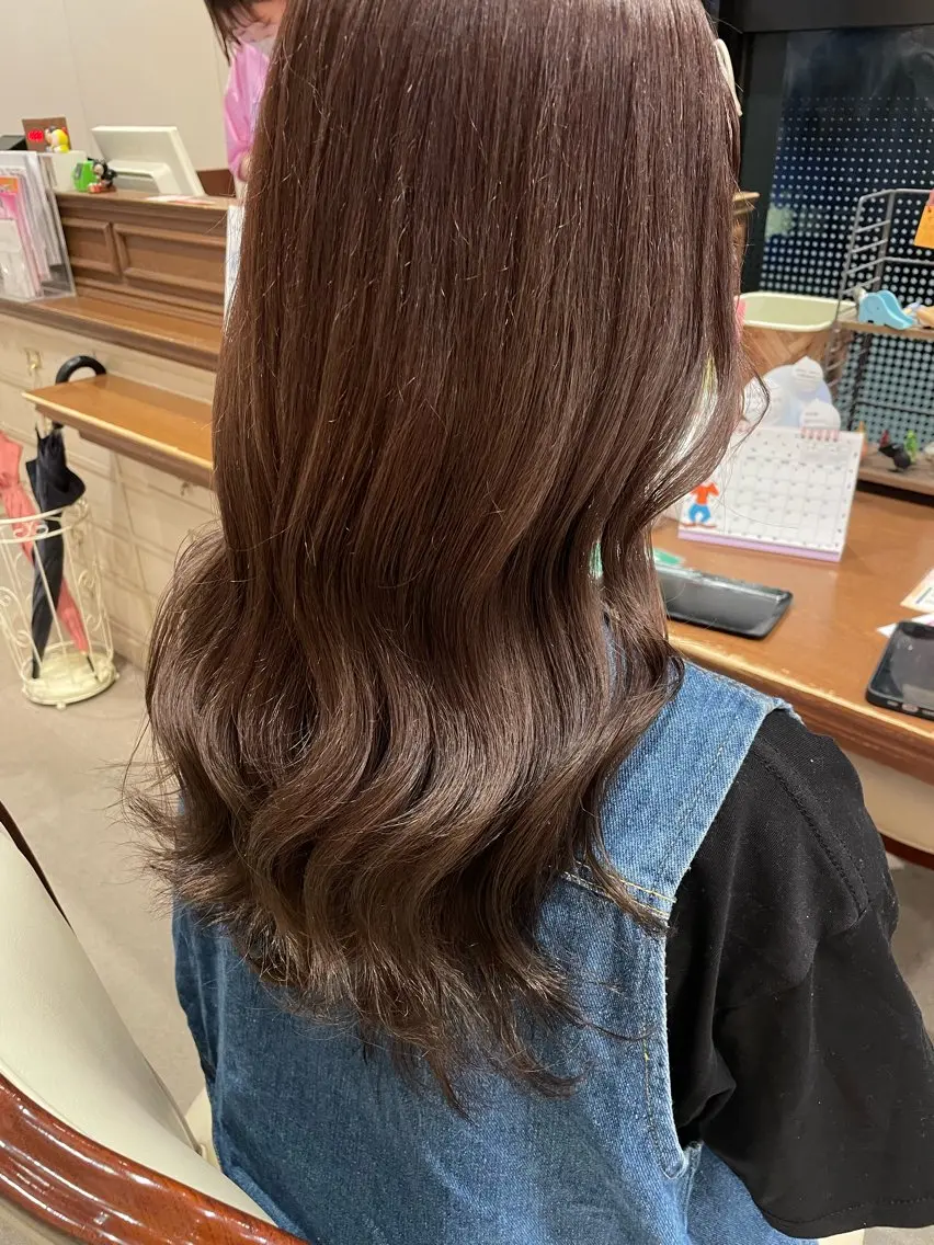 ロング カラー カット ヘアカラー トリートメント 🍪ﾖｼｲﾊﾙﾈ🍪 ﾗﾍﾞﾝﾀﾞｰｶﾗｰのヘアスタイル