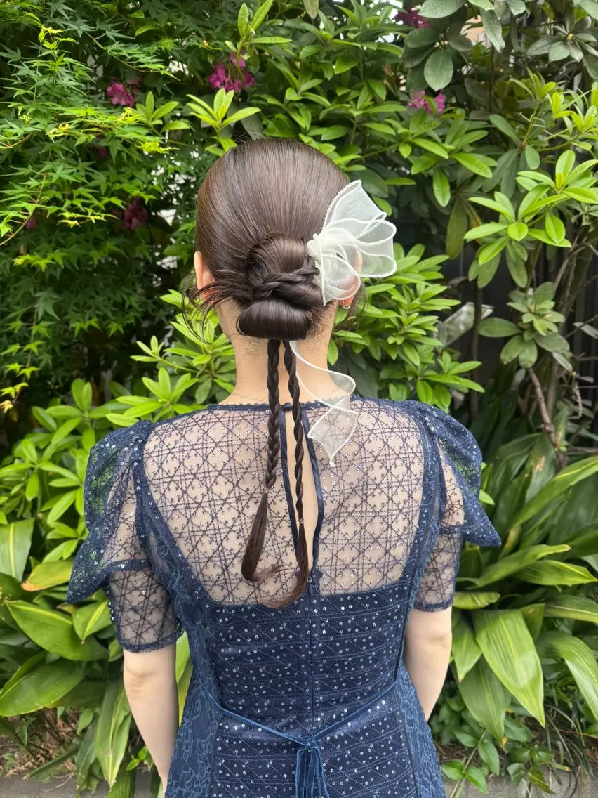 ロング ヘアアレンジ ヘアセット 🎗️【ヘアセット 美眉】吉川玲🎗️のヘアスタイル