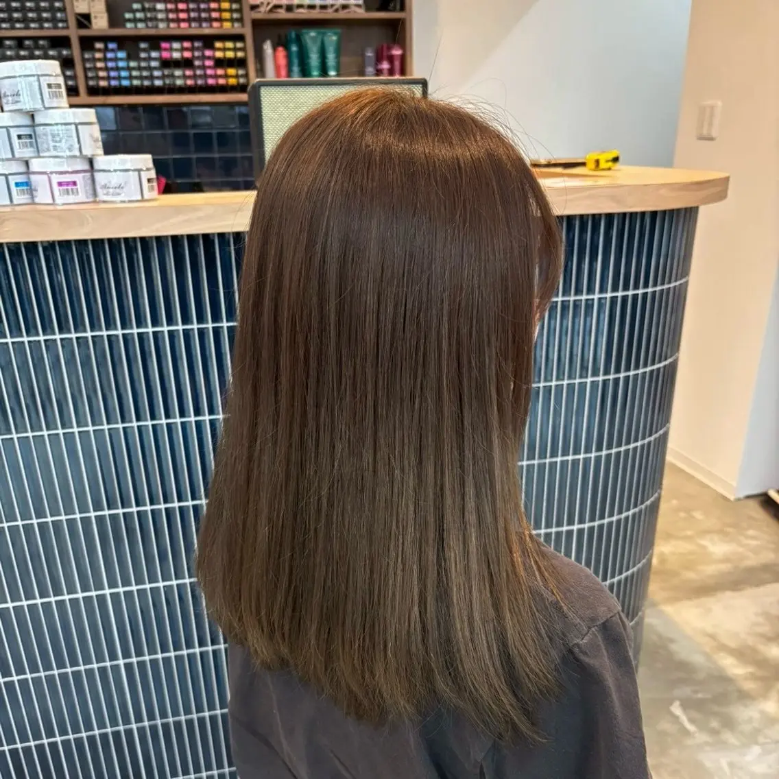 ロング カラー ブラウンカラー ヘアカラー MOMO anan AVEDAのヘアスタイル