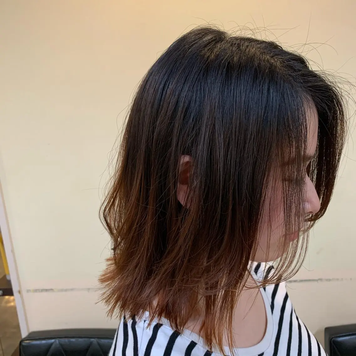 ミディアム レイヤーカット カット ヘアカラー トリートメント ショートカット/ボブ /レイヤー/ヨシミのヘアスタイル