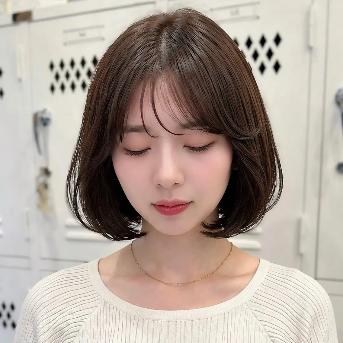 ショート ボブ タンバルモリ 韓国風ヘア カット ヘアカラー タンバルモリ/ タッセルボブ/神山のヘアスタイル