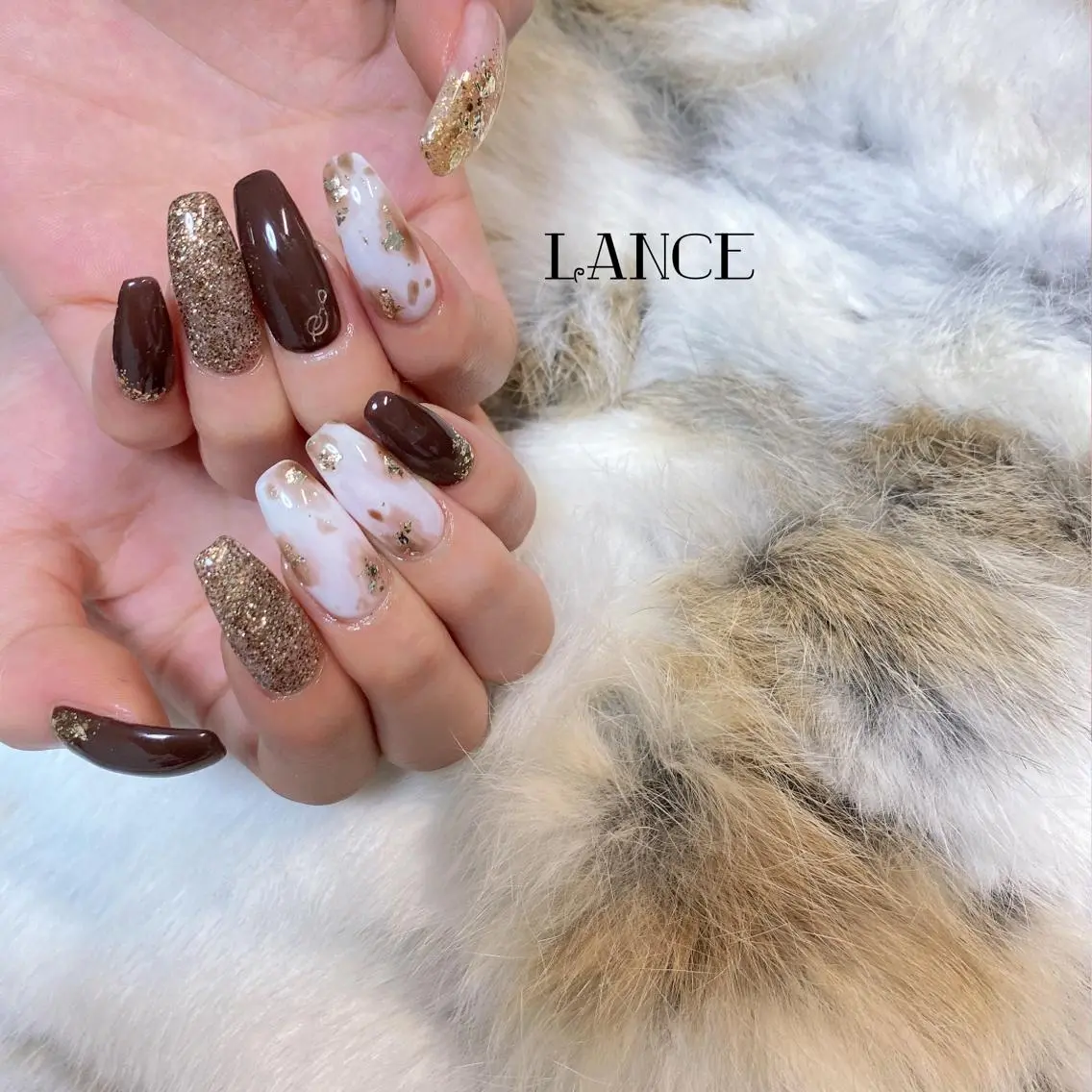 ロング ネイル オーロラネイル フットネイル フレンチネイル ミラーネイル ニュアンスネイル ハンドネイル Lance nailのネイルデザイン