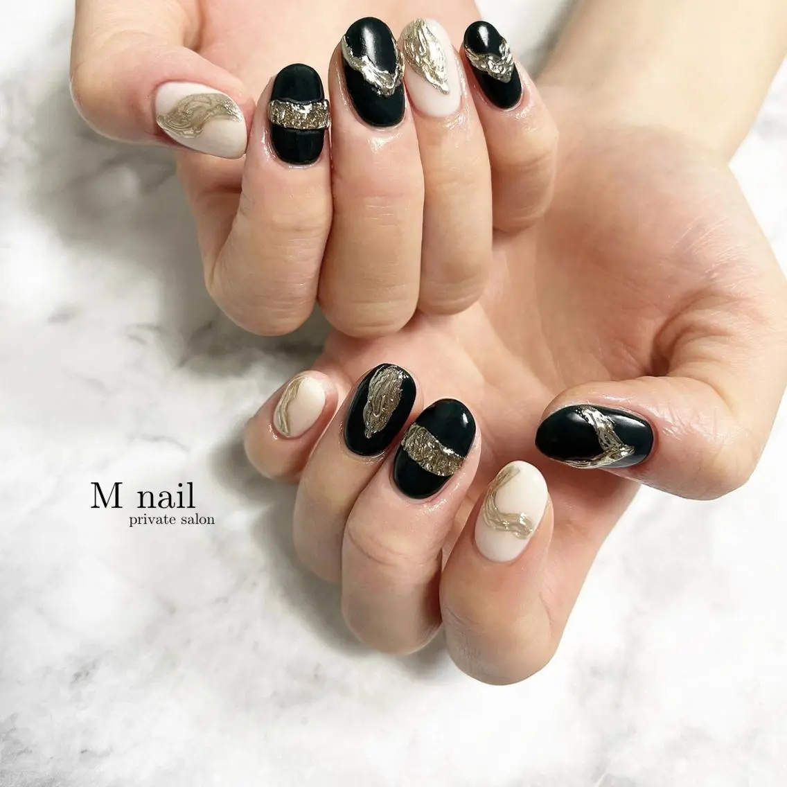 ネイル 持ち込み ハンドネイル M nailのネイルデザイン