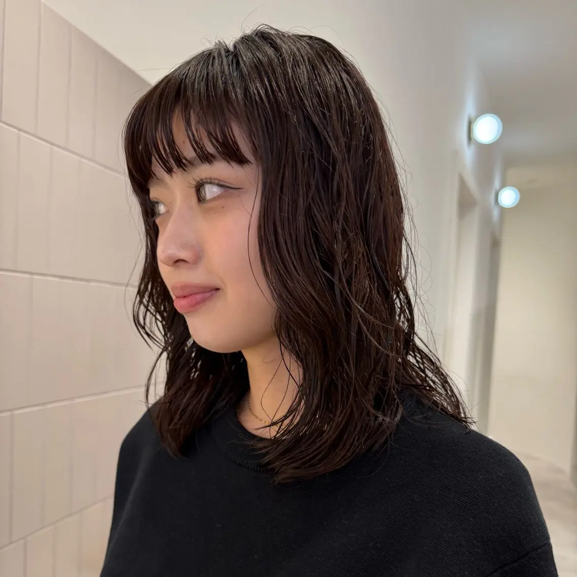 ミディアム パーマ やはらりの/ 酸性ストレートのヘアスタイル