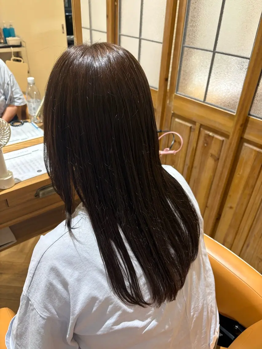 ミディアム カラー カット ヘアカラー マコ ✿︎のヘアスタイル