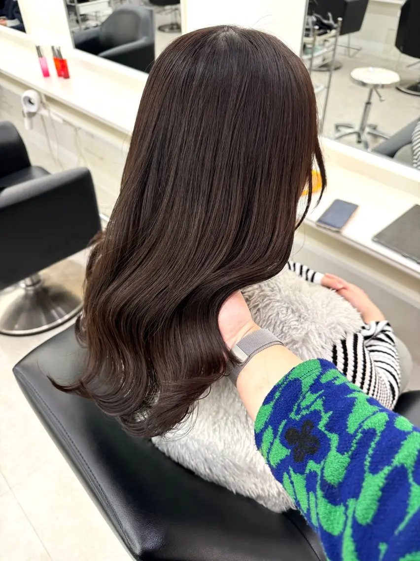 ロング カラー NANO/ ブリーチ×レイヤーのヘアスタイル