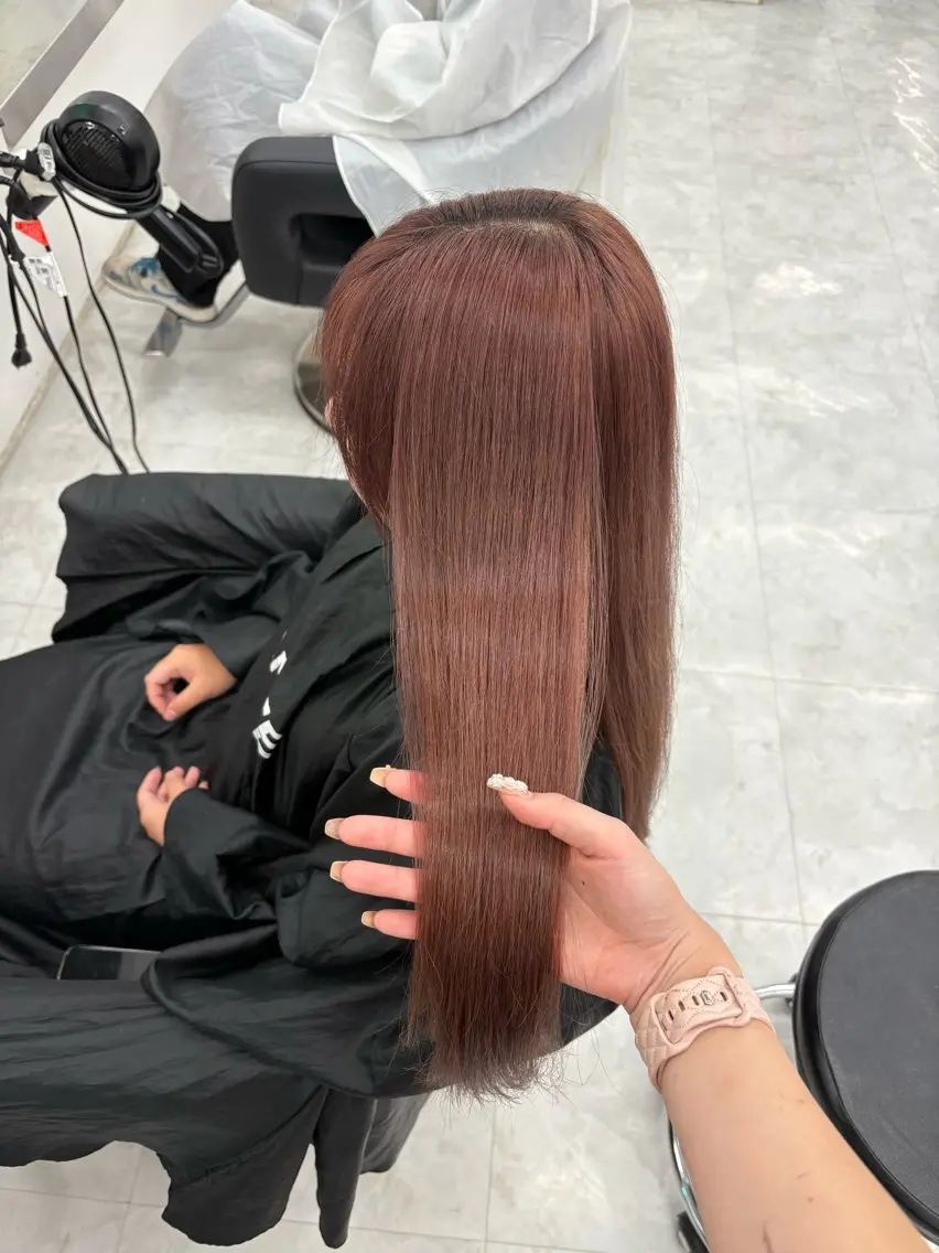 ロング カラー ヘアアレンジ ヘアカラー ヘッドスパ ヘアセット 🫧🎀うる艶暖色 🏹Nanako🎀のヘアスタイル