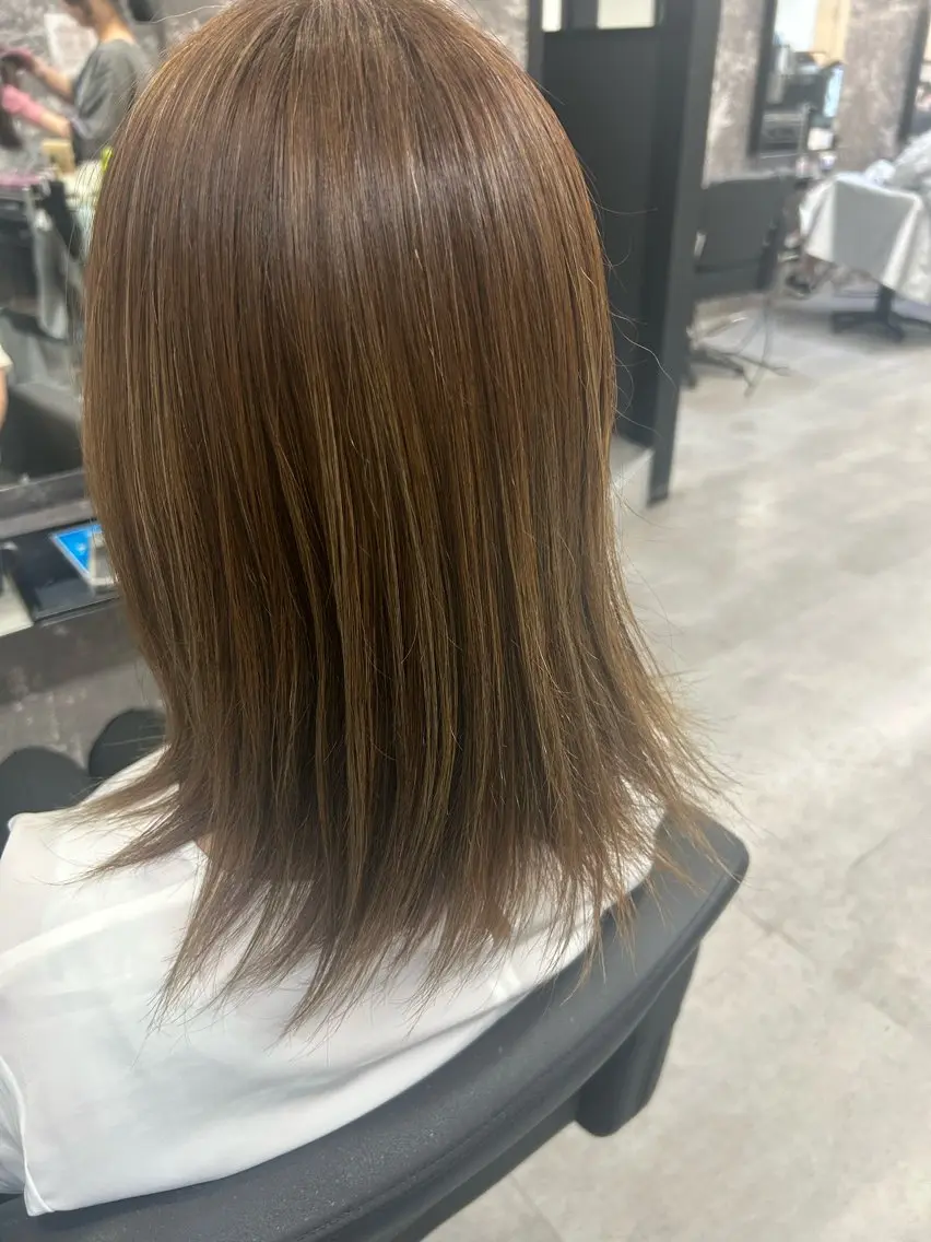 ミディアム ヘアカラー Agu/ㅤ⠀ ななみんのヘアスタイル