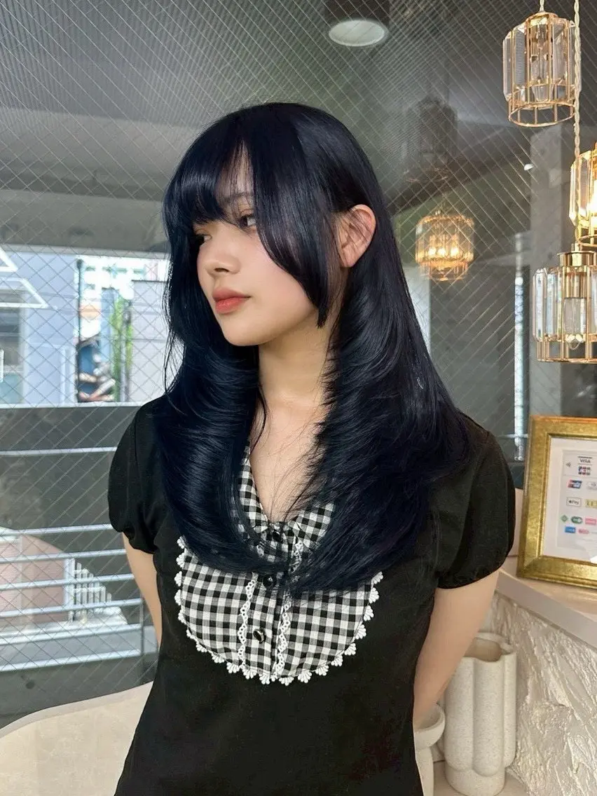 セミロング カラー セミロングパーマ ブリーチ ダブルカラー ハイライトカラー ハイトーンカラー ヘアカラー トリートメント XELM/RUI /高崎/ブリーチ/のヘアスタイル