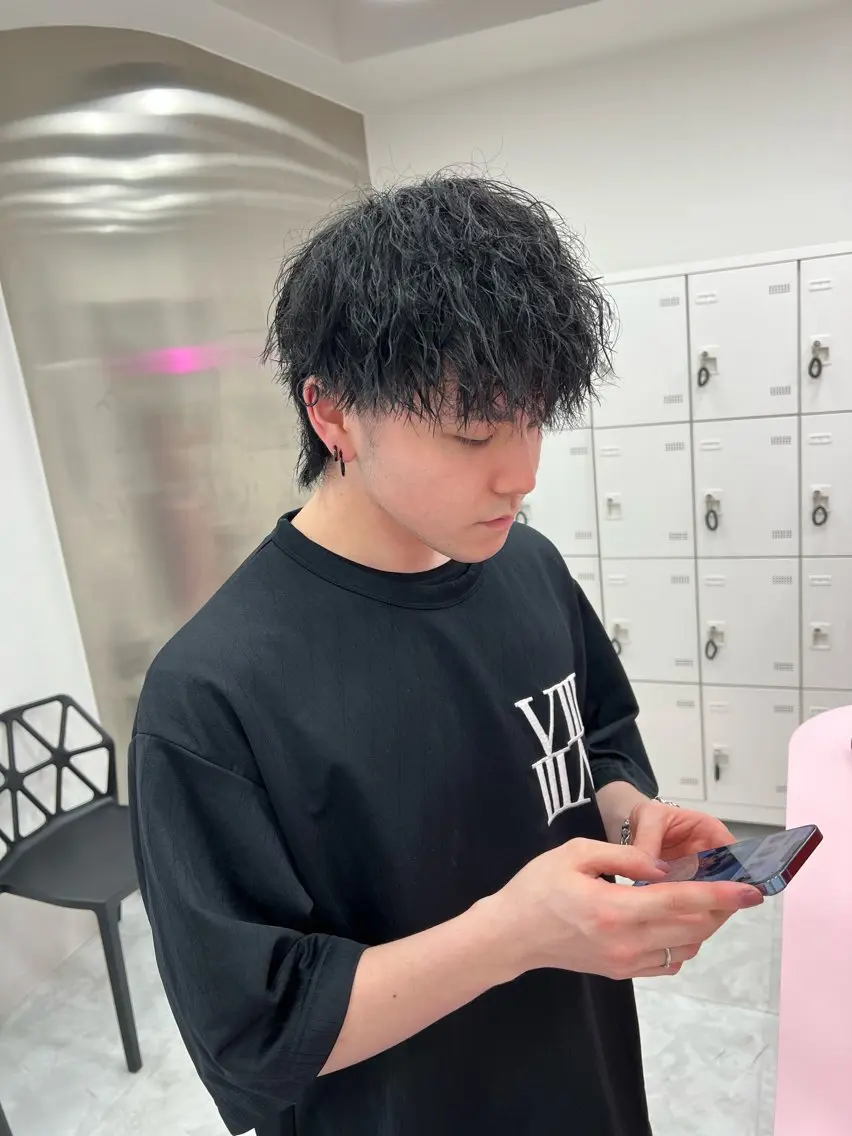 カラー パーマ ヘアアレンジ メンズ カット パーマ トリートメント ヘッドスパ メンズ特化/パーマ/ カット/カラー/るなのヘアスタイル